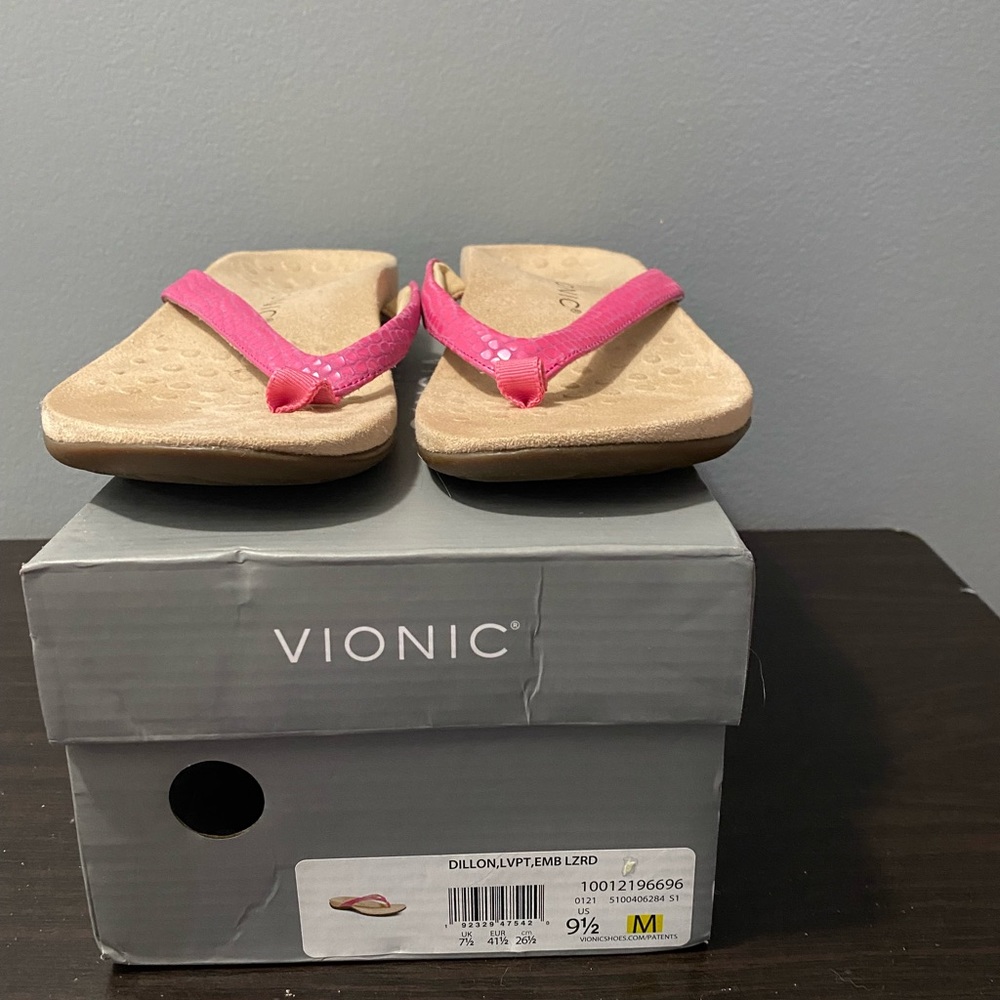 Nwot - Vionic Dillon Toe Post Supportive Sandals - image 3